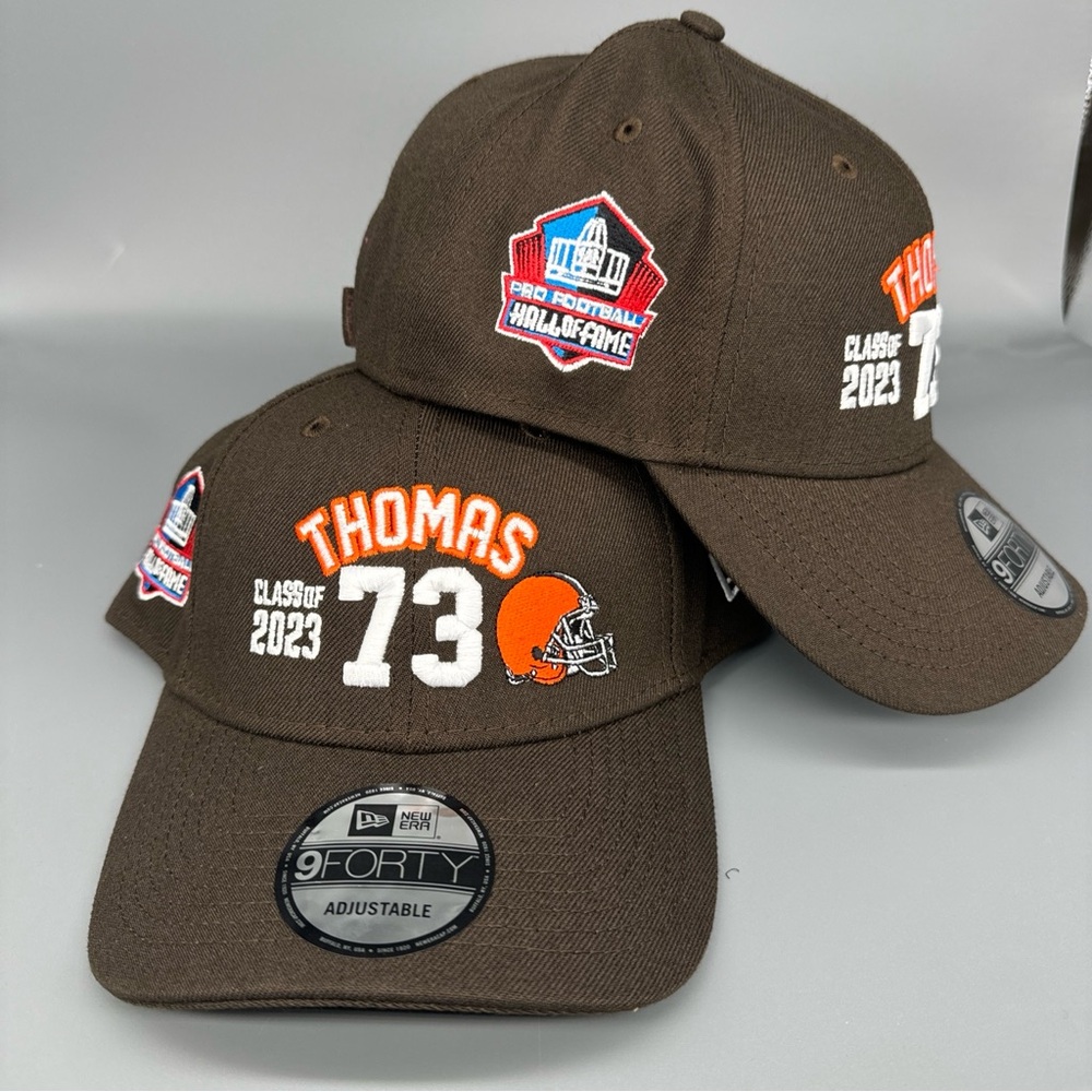 New Era 9FORTY Joe Thomas #73 Cleveland Browns Pro Football HOF Class 2023 Hat